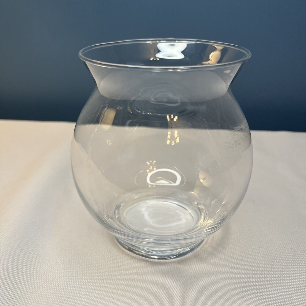 Clear Glass Bowl Vase